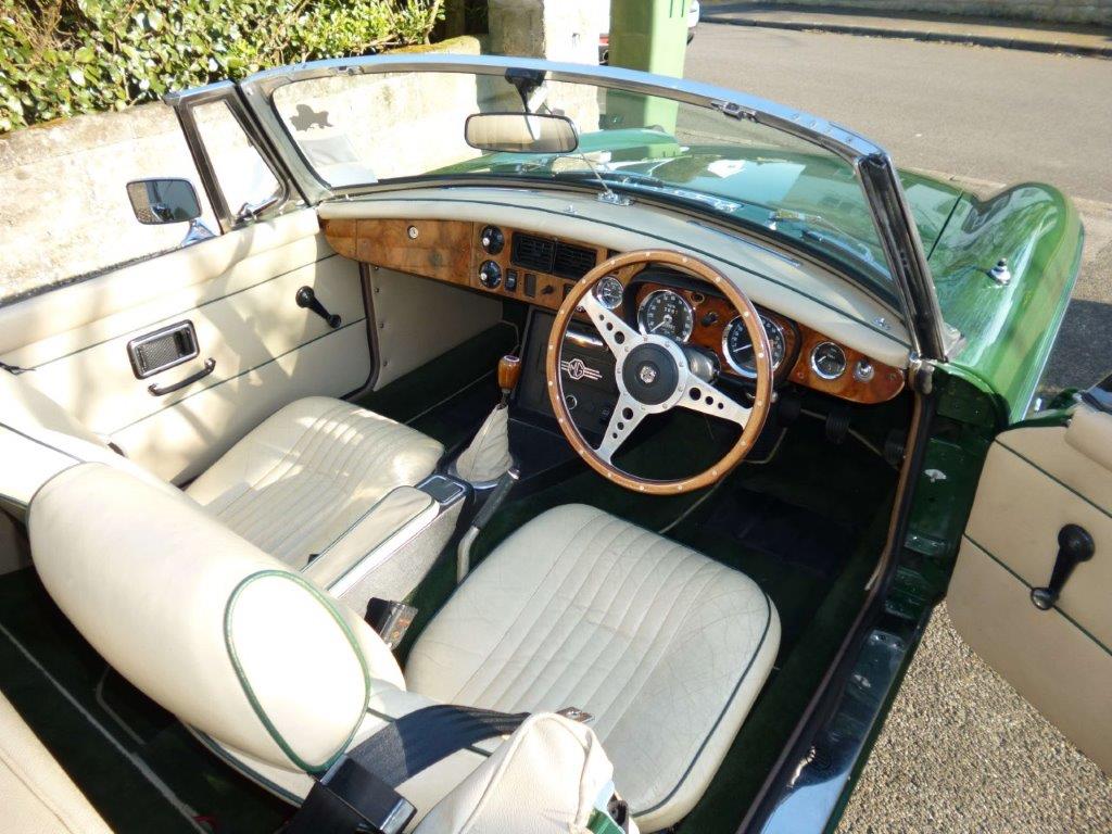 MGB Roadster interior leather